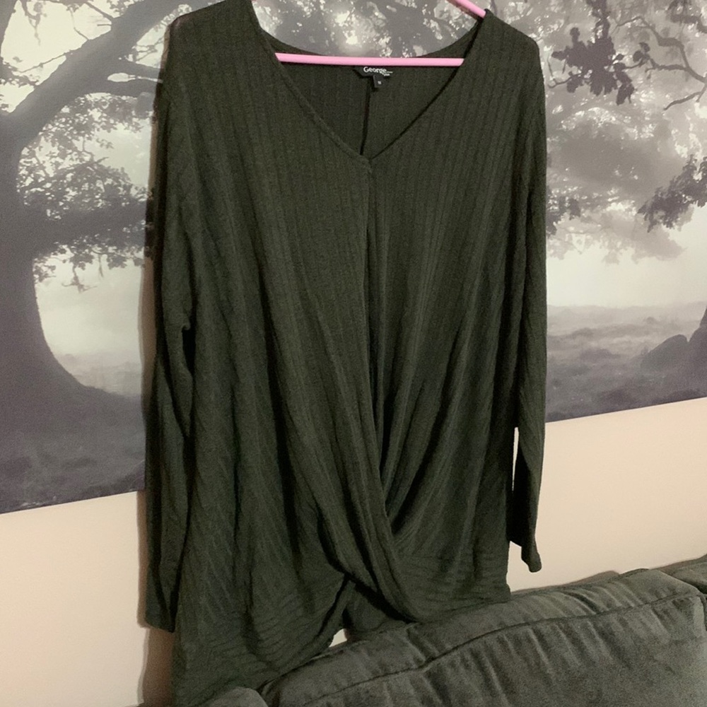 George army green sweater 1X